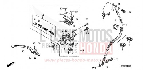 FR. BRAKE MASTER CYLINDER XL125V7 de 2007